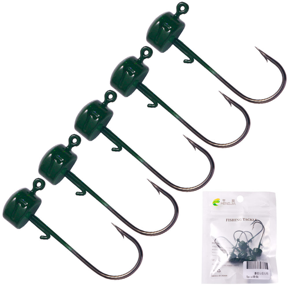 Haircut en forme de champignons Fishhook Jig Crochet Accessoires