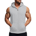 Men's Sporty Zip-Up Sleeveless Jacket