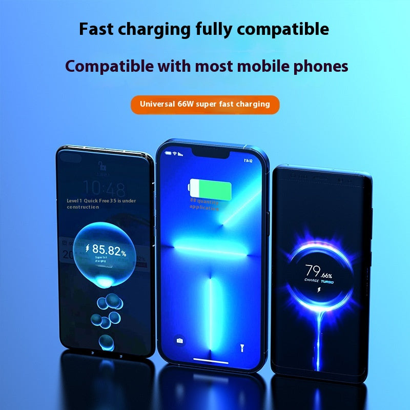 Banque d'alimentation bidirectionnelle 66W Super Fast Charge Mini affichage numérique