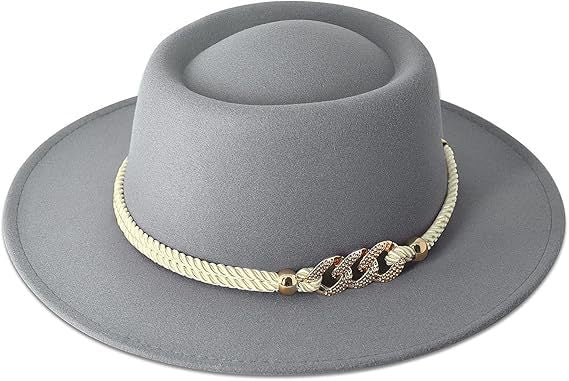 Chapeau haut vintage pour hommes et femmes en laine douce avec un dôme rond