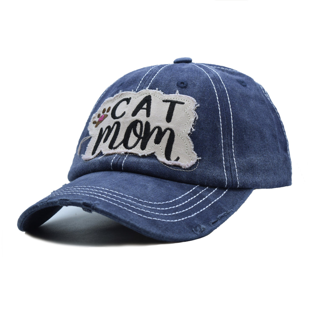 Casquette de baseball rétro-détruite