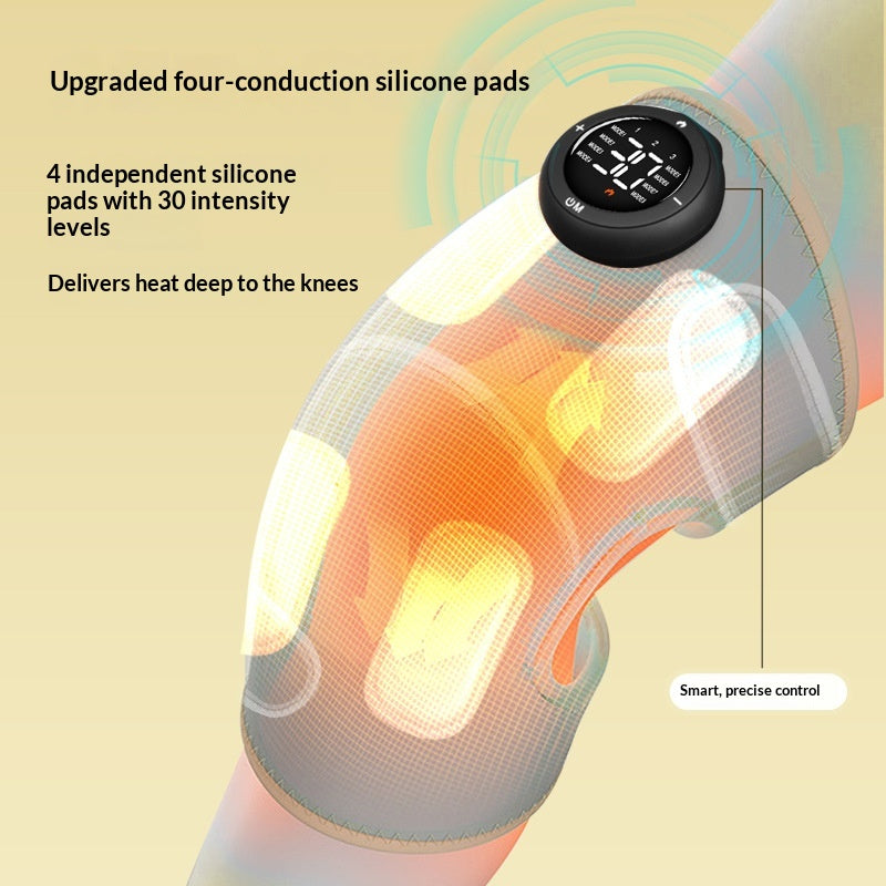 Massager du genou avec le chauffage Brace du genou pour le chaud articulaire masseur pulsé pour le froid chronique
