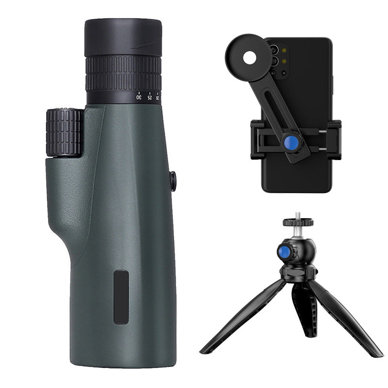 Télescope monoculaire 10-30x50 HD Zoom Téléscope pour appareil photo portable