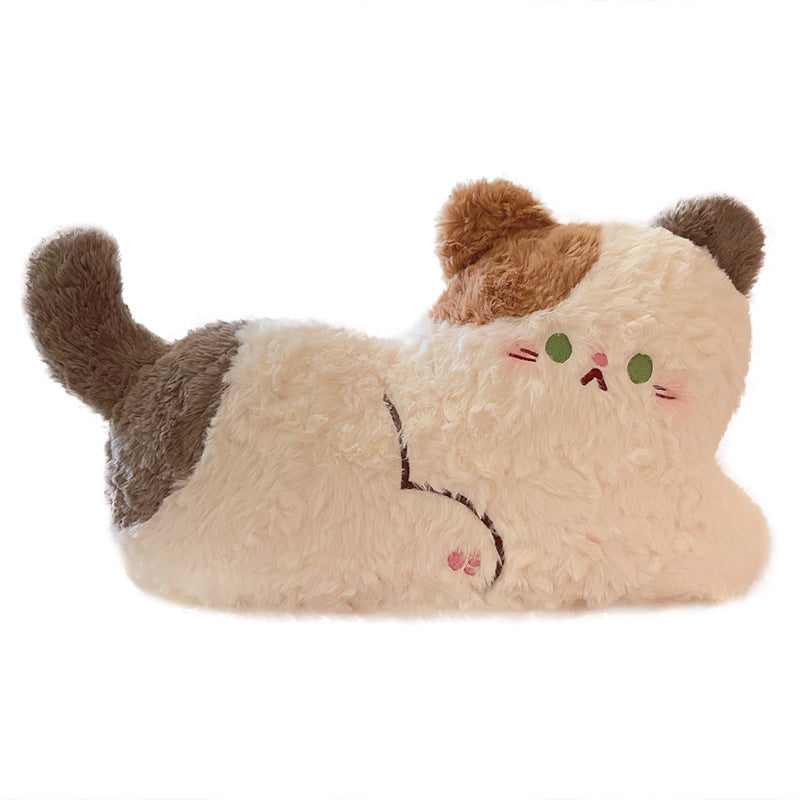 Jouet mignon en peluche d'oreiller de chat de dessin animé