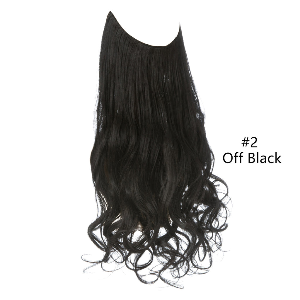 Ligne de pêche pour femmes Grande vague Multicolore Gradient Hair Extensions