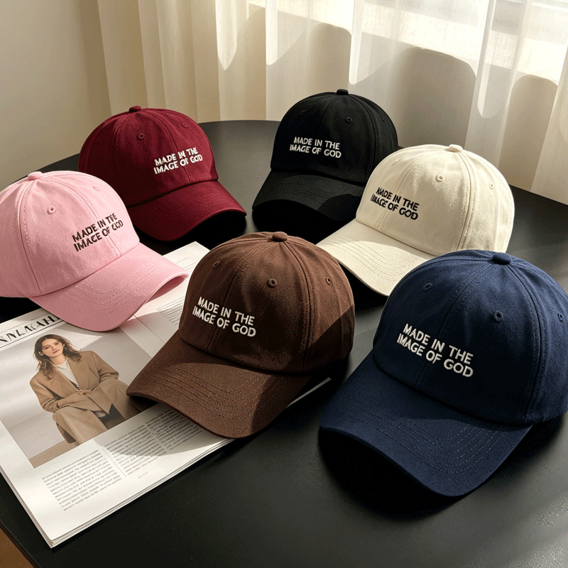 La foi chrétienne faite dans l'image de Dieu brodé Vintage Lavé chapeau de papa unisexe Religio