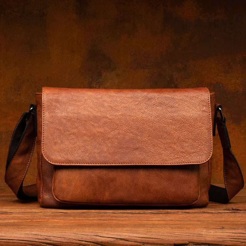 Premier-couche Cowhide Sac à épaule Hommes Style
