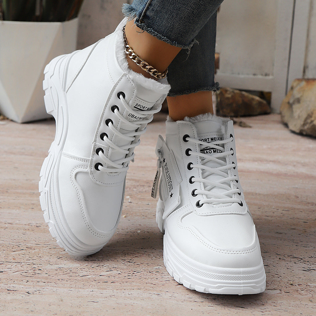 Bottes de neige de taille plus épaisse pour femmes