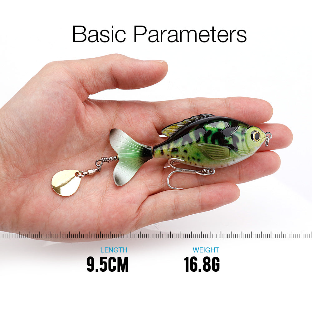 Ensemble de lure de pêche à la queue de pêche de 5 pièces