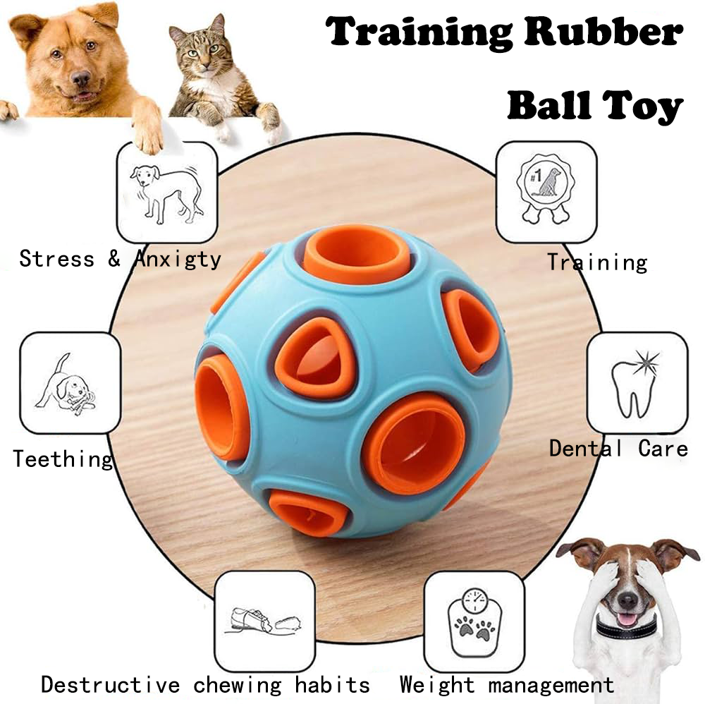 Balle en caoutchouc pour chien avec son Bell
