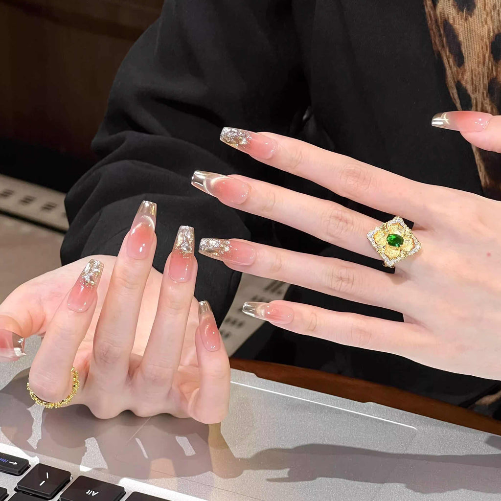 Blanc Pure Français Patch à ongles doux fait main