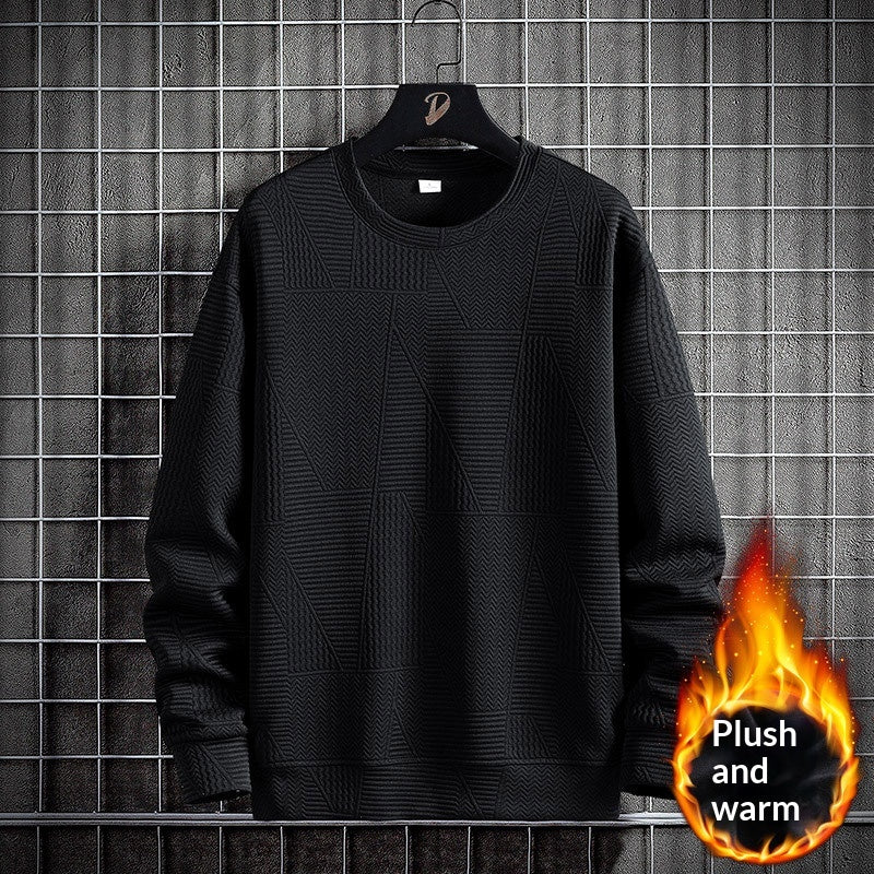 Chemise de fond en pull de cou-d'équipage casual pour hommes