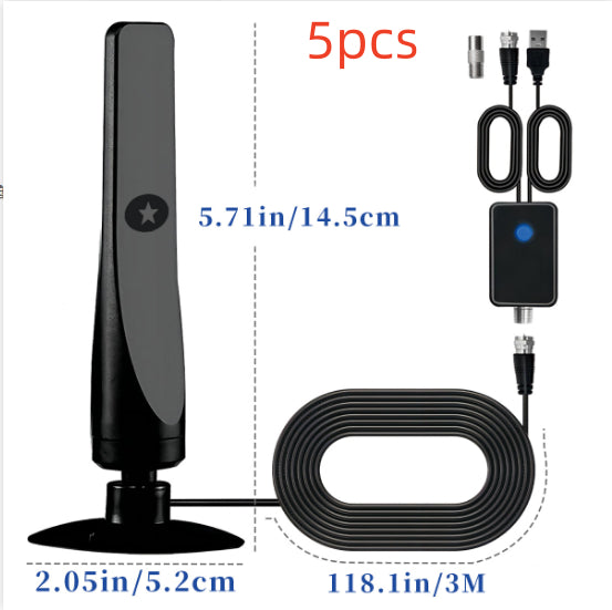 HDTV Vertical Suction Cup Ground Wave Digital TV Antenne haute définition DVB-T2