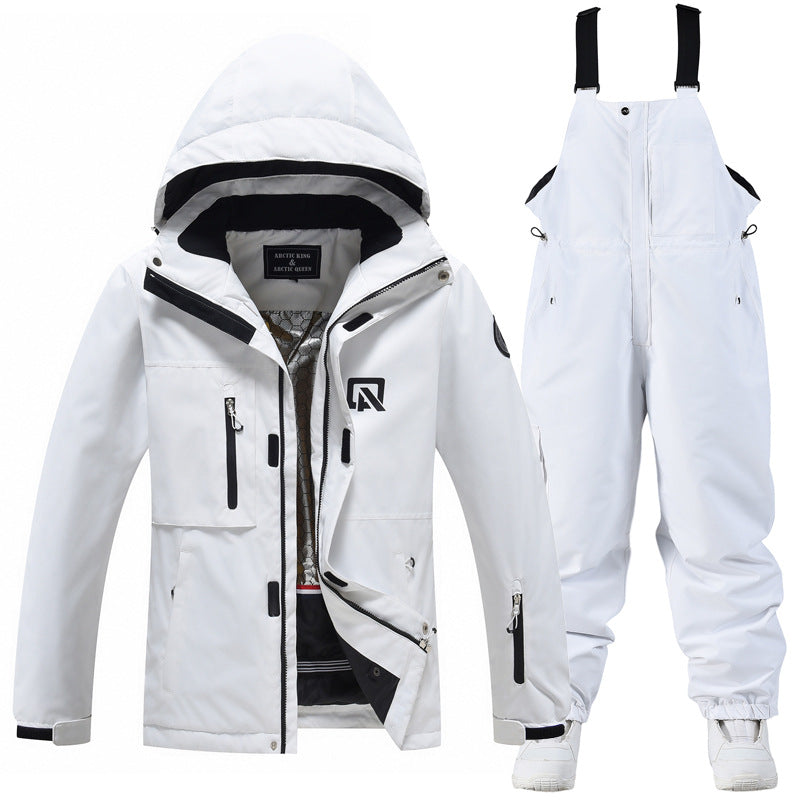 Costume de ski pour hommes et femmes en plein air Veneer Double Board
