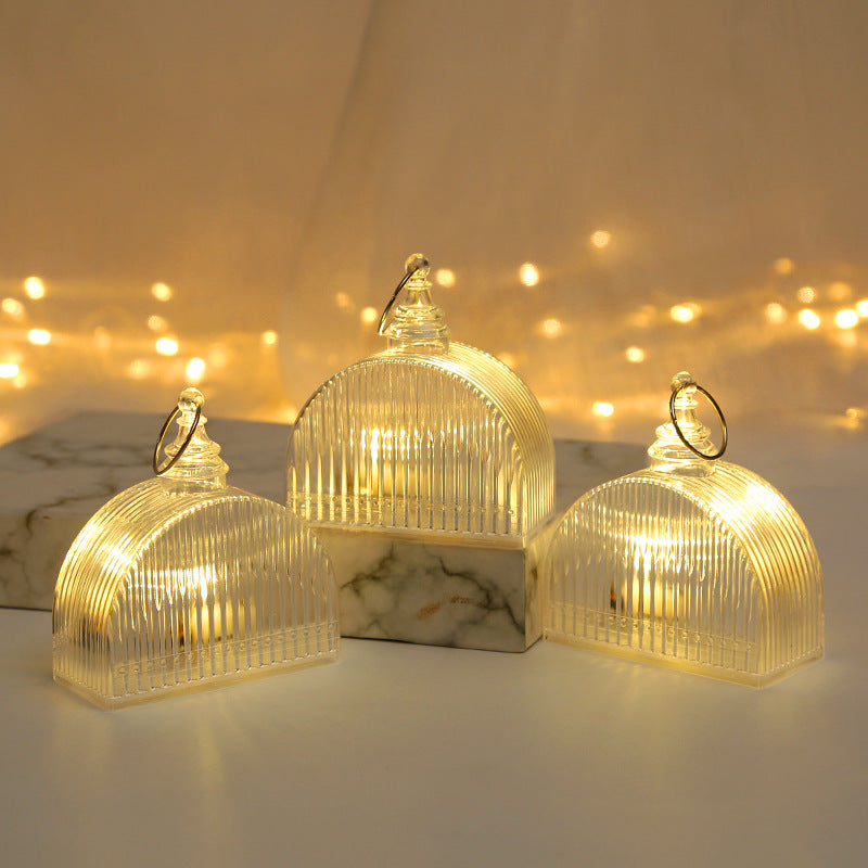 Bougie électronique LED cristal lumineux transparent AG13 Bouton Batterie Night Light Christm