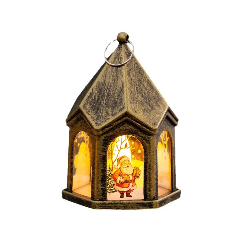 Décorations de Noël Cadeau lumineux pour enfants Retro Nuit Lumière Pendentif arbre de Noël ou
