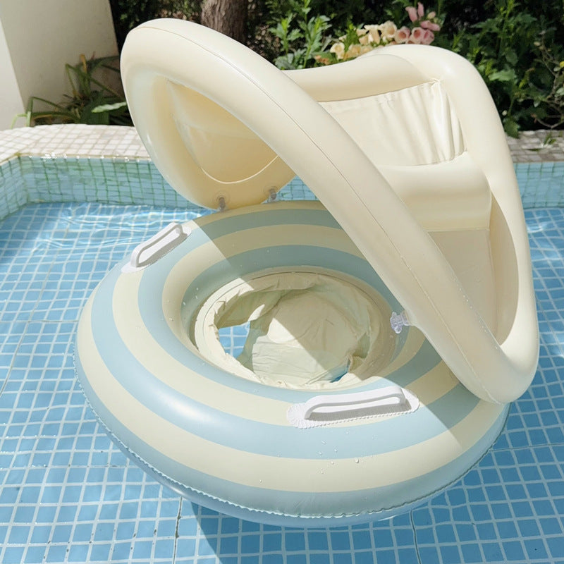Bateau de natation Sun Shade Pedestal Anneau rayé Équipement d'eau