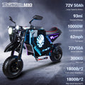 M10 Fashion Design LED Lights Moto électrique avec roues 14 pouces