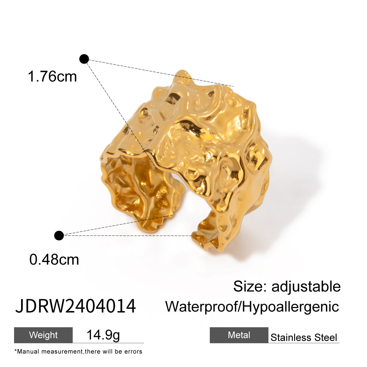 Bague en acier inoxydable de luxe abordable pour les femmes