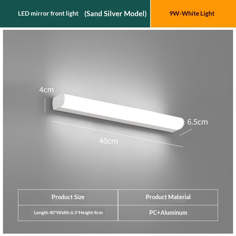 Simple et moderne lumière de vanité pour la salle de bains