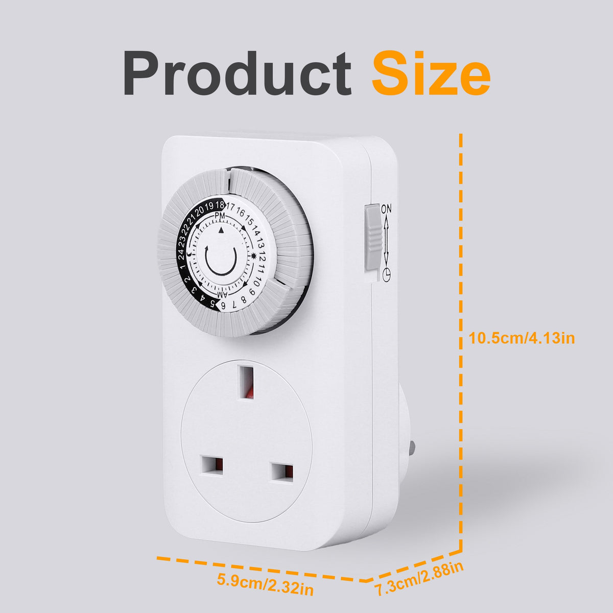 4 Pack 24 Hour 24HR Mains Timer Socket Clock UK Socket 3 Pin Plug 13A UK