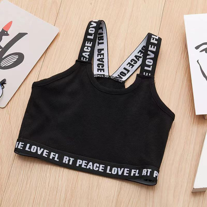 Filles Cotton Tank Top Conçu pour les jeunes femmes Sporty Style avec un flattering Retour Détail