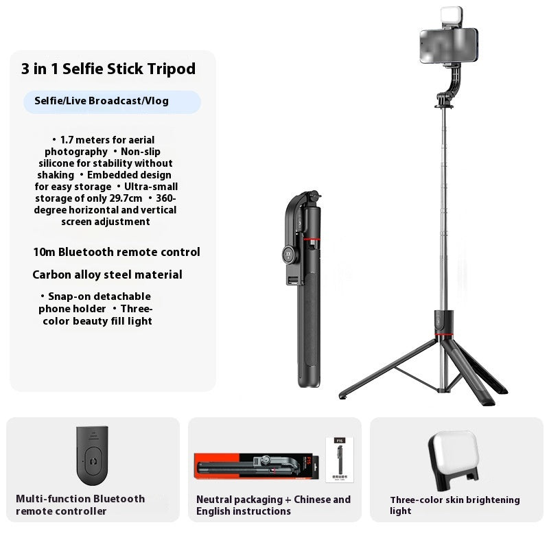 Stick Selfie Trépied portable Bluetooth Tige télescopique