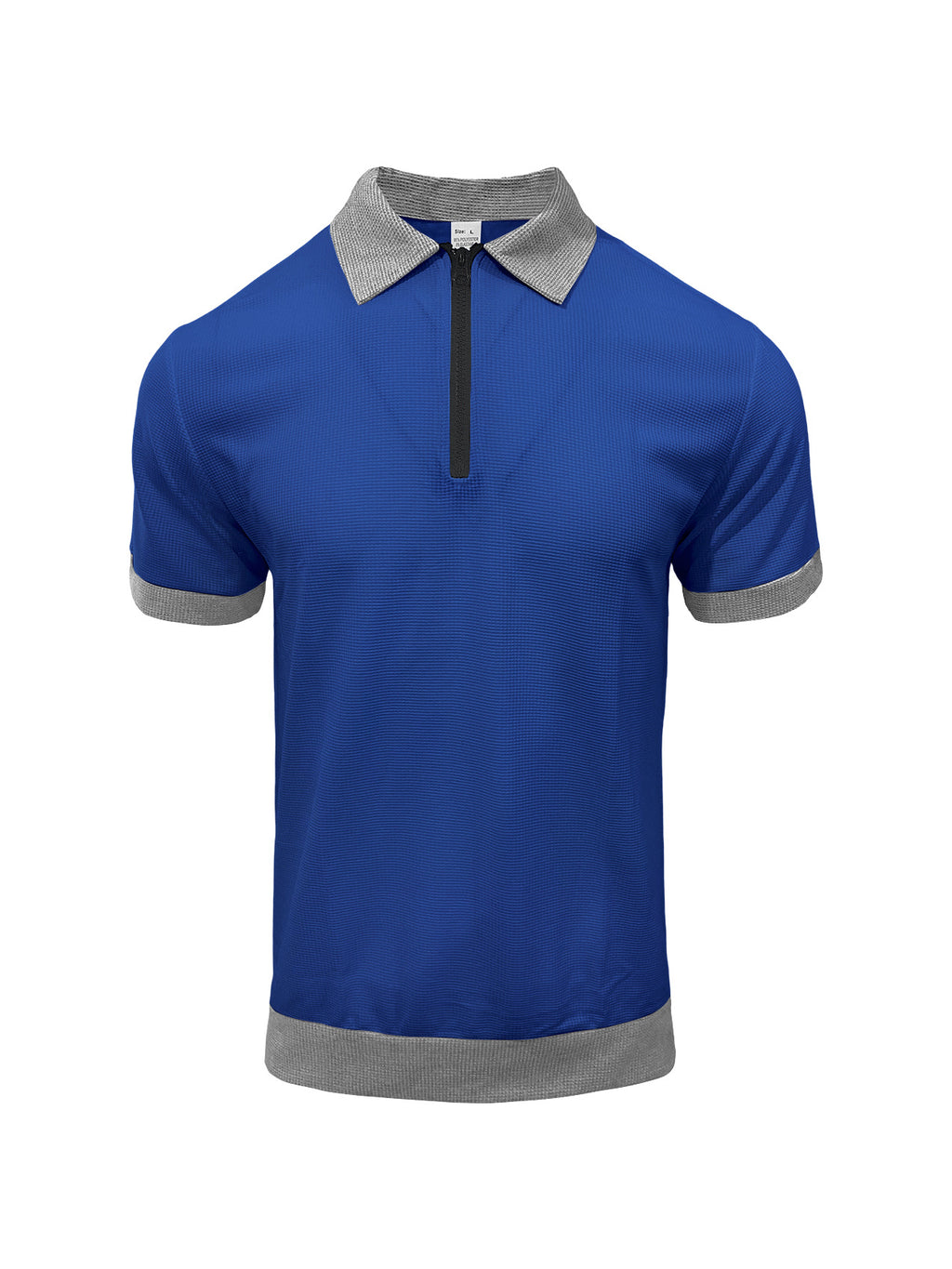 Polo homme demi-zip Polo avec collier et manches courtes