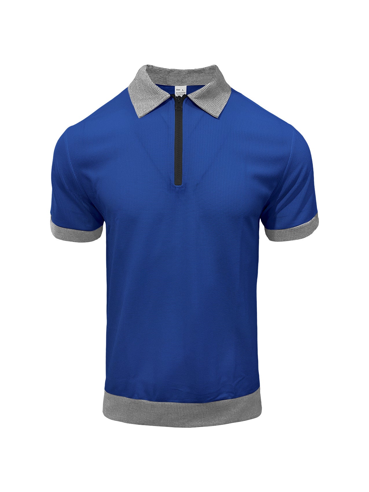 Polo homme demi-zip Polo avec collier et manches courtes