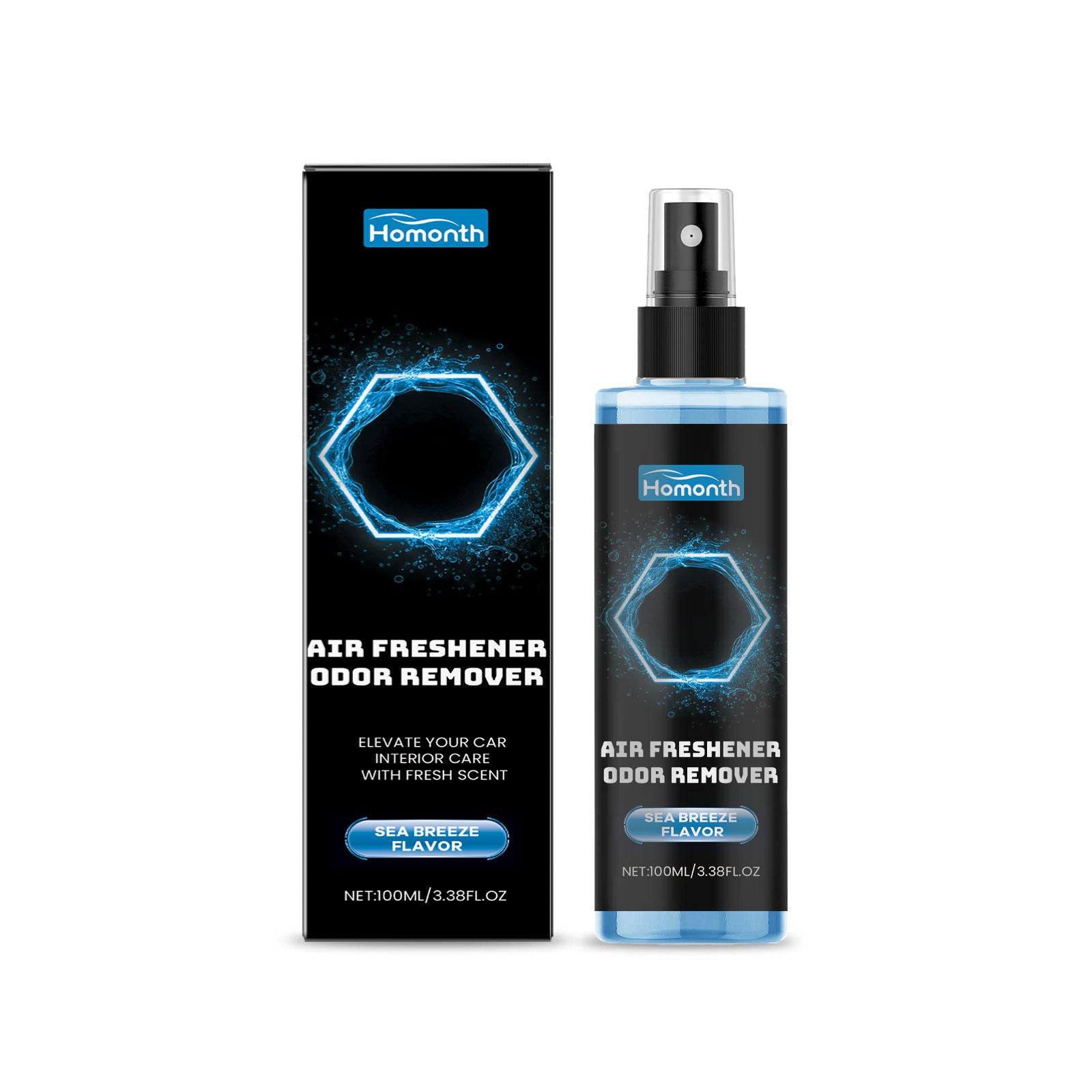 Homois Voiture Air Freshener Désodorisant de la fragrance de voiture Spray désodorisant de la toilette pour la maison U