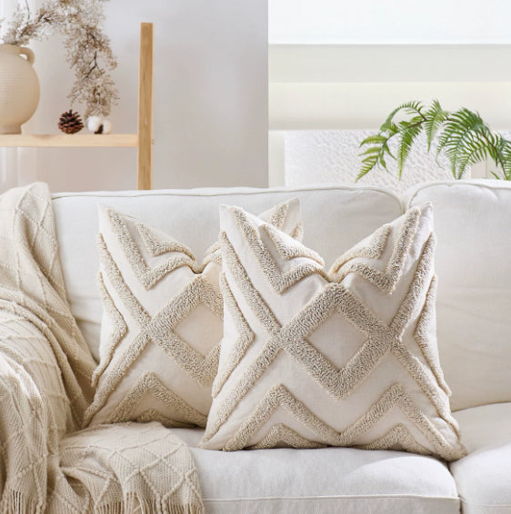 Couvercle d'oreiller à lancer Moderne Coussin d'oreiller haut de gamme léger et luxueux