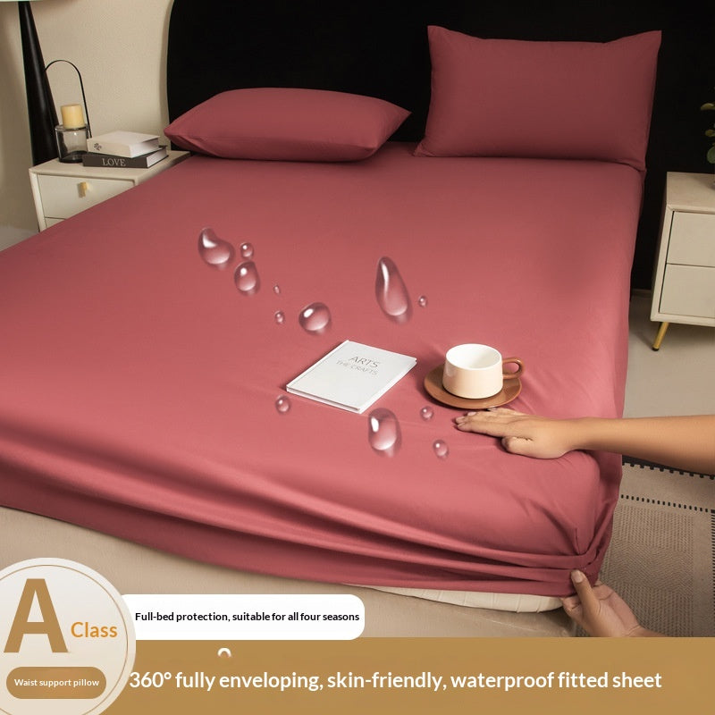 Brushed Imperméable Fitted Sheet Couverture de protection adaptée à la peau