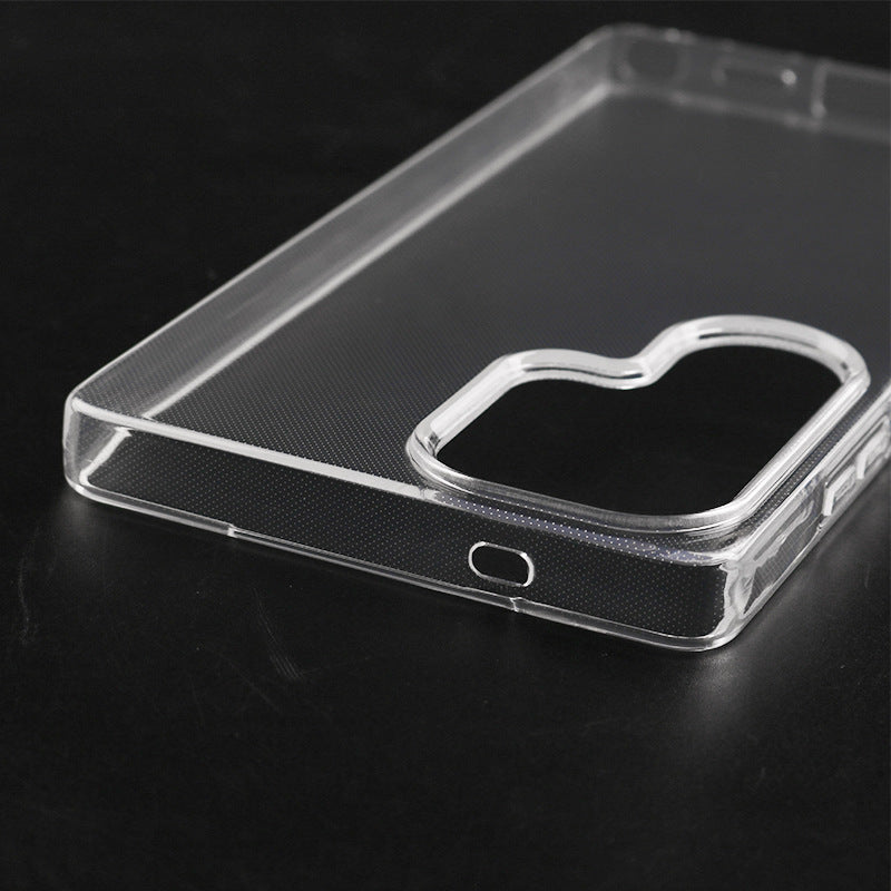 Matériel TPU Finition comme la peau Étui téléphonique transparent