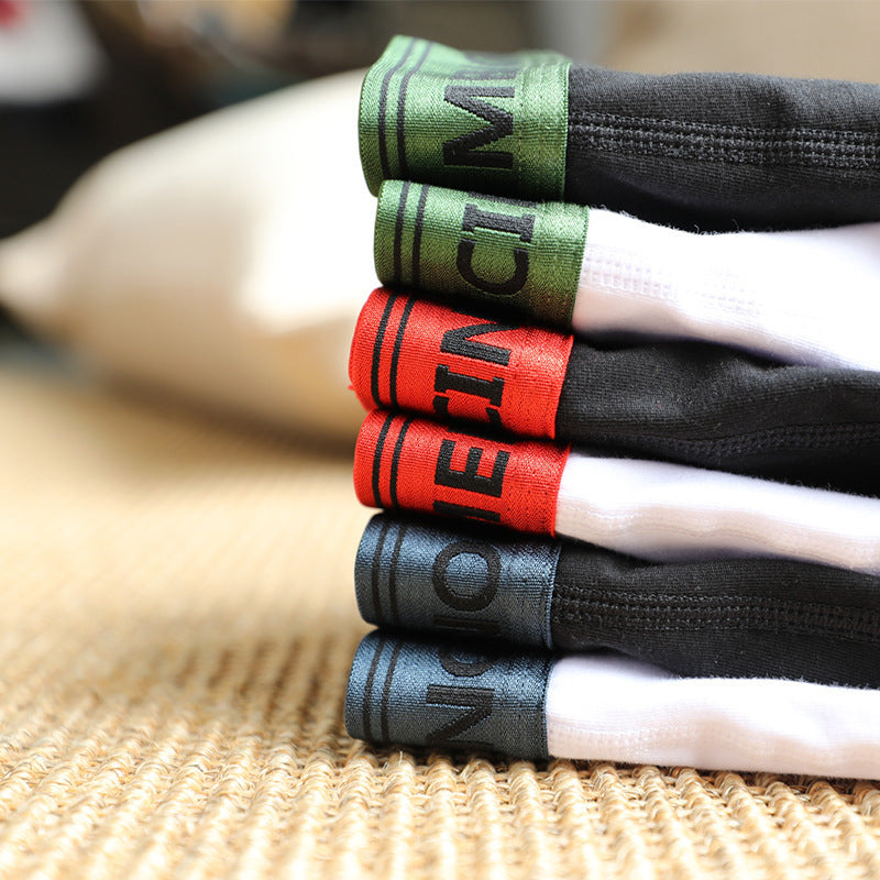 Sous-vêtements pour hommes Cotton Low Waist Slim Boxers