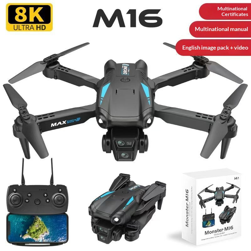 M16 Drone pour photographie aérienne 8K HD temps de vol extra-long