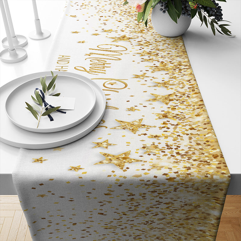 Table de Noël Runner Linge de restaurant isolé nappe