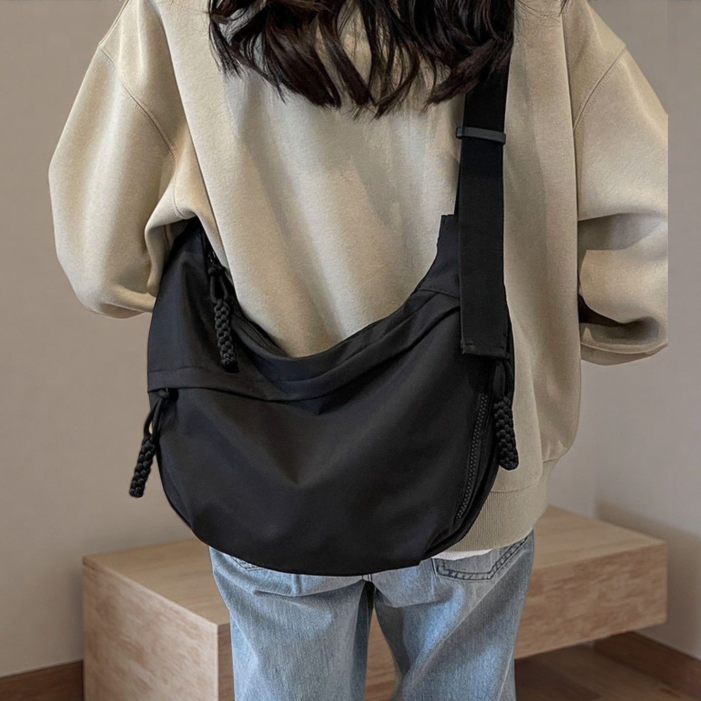 Polyvalent Minimaliste de haute capacité Sac transversal casual et léger