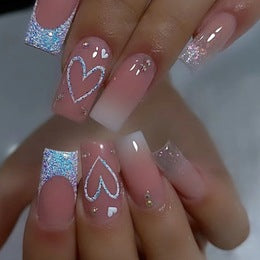 24 pièces Nail Art Haute Mode Simple Strass papillon fleur de vache porter Nail