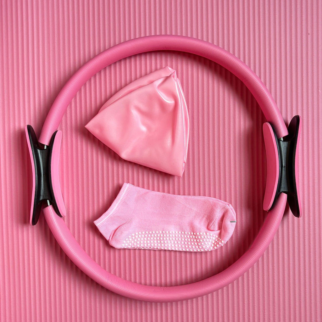 Ceinture d'aide à l'étirement de cinq pièces de Pilates Circle