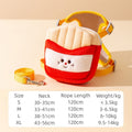 Cartoon Hamburger Chips Design Ajustable Vest Leash Rope pour les chats et les chiens