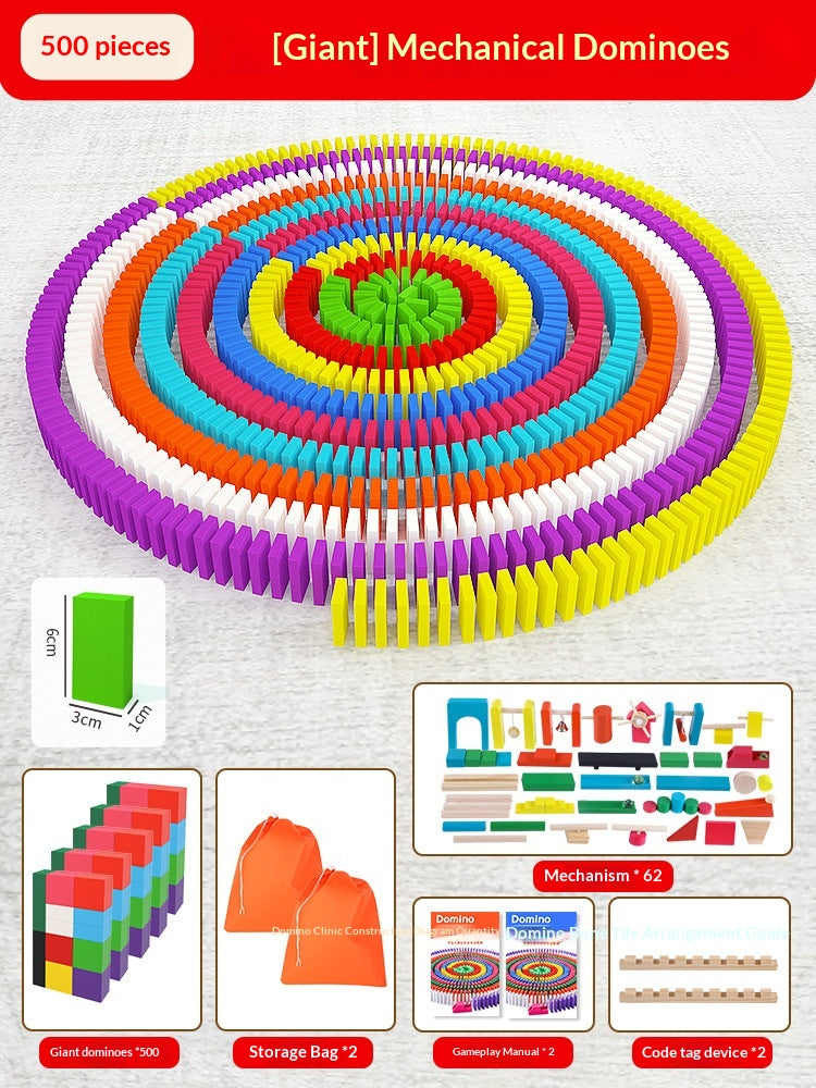 Puzzle éducatif Jouet Mécanisme Bâtiment Blocs Cadeau Dominos