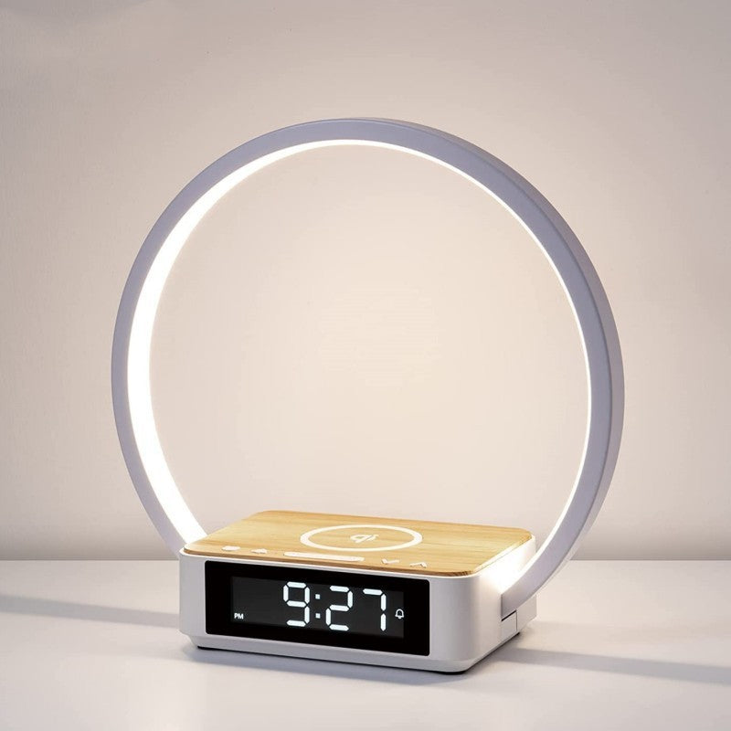 Téléphone portable côté lit 10W Petite lampe de nuit sans fil à trois en un