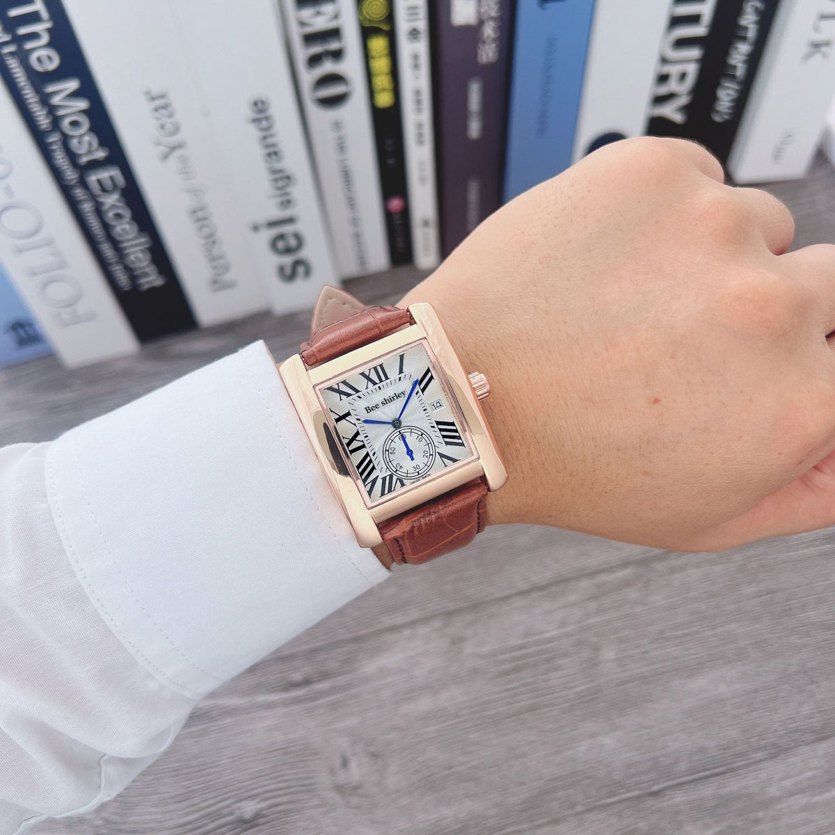 Montres à quartz carré hommes