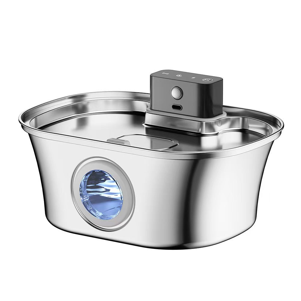 Robinet d'eau de chat en acier inoxydable Distributeur automatique d'eau circulante