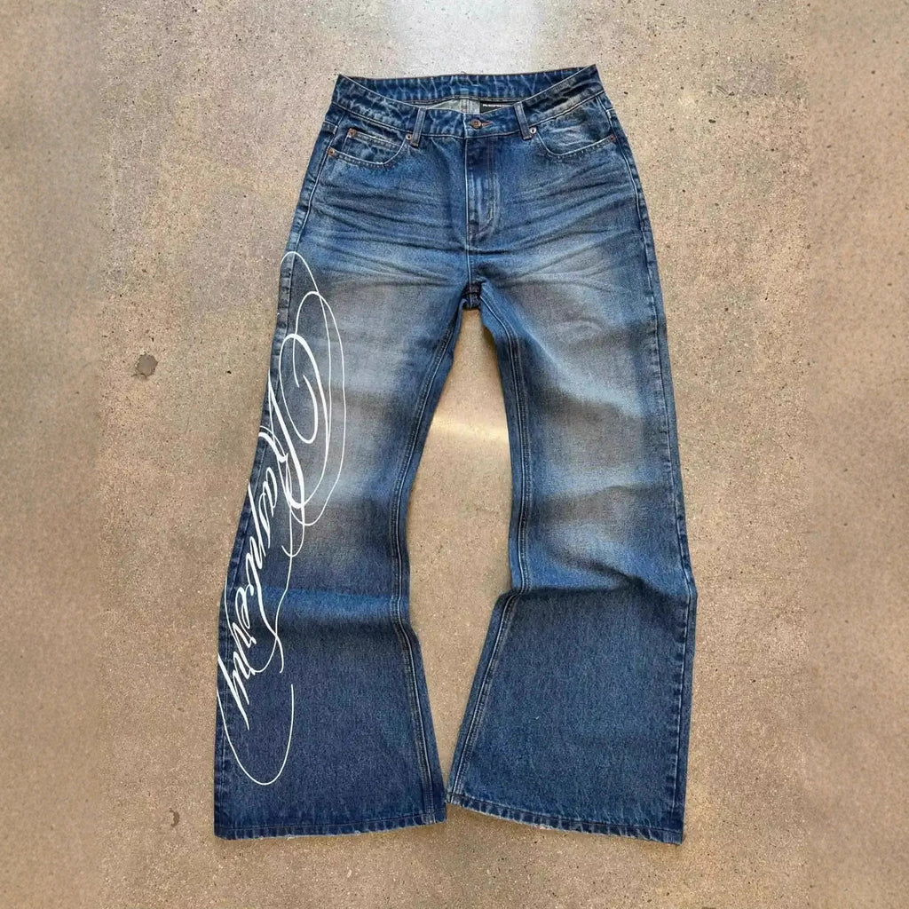 Jeans lavés vintage pour hommes