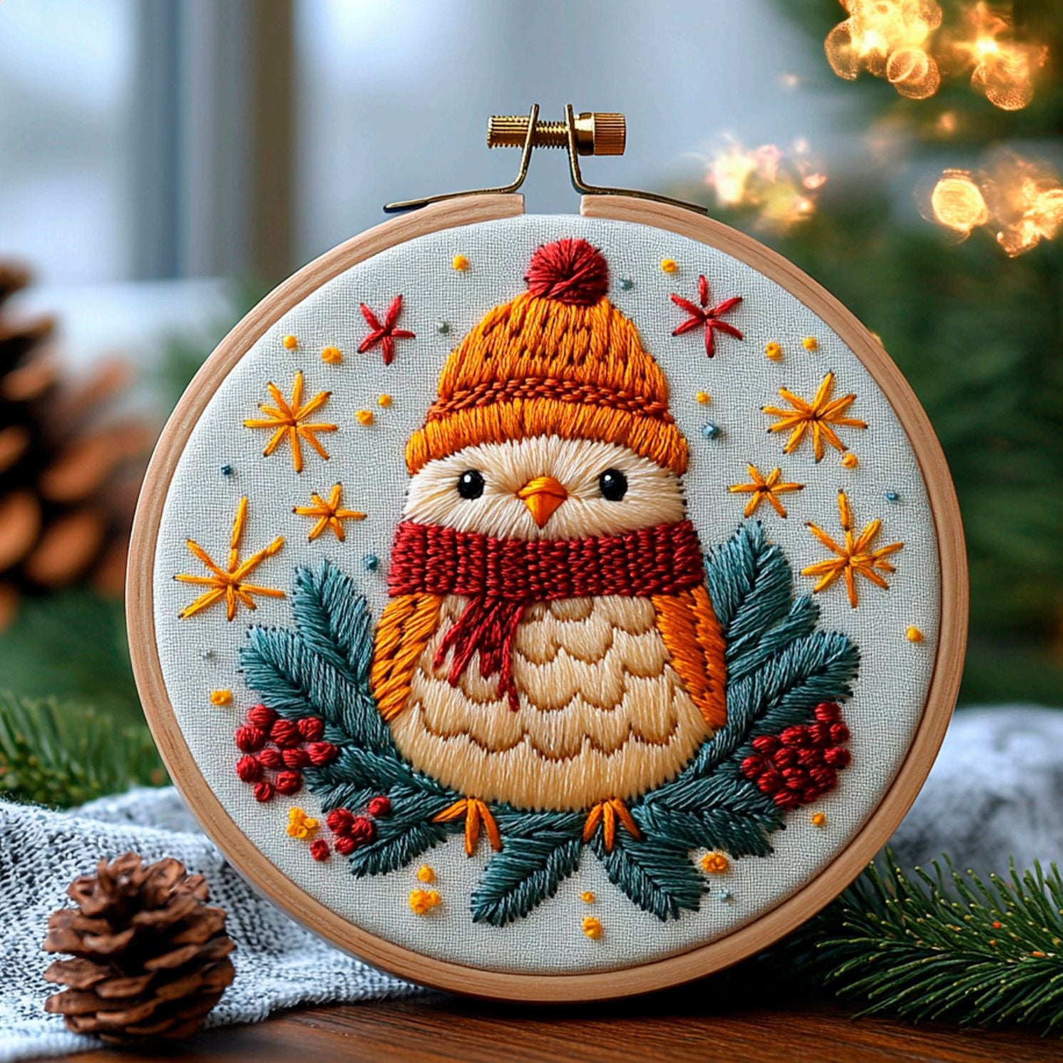 Trousse de matériel pour les oiseaux d'hiver de Noël