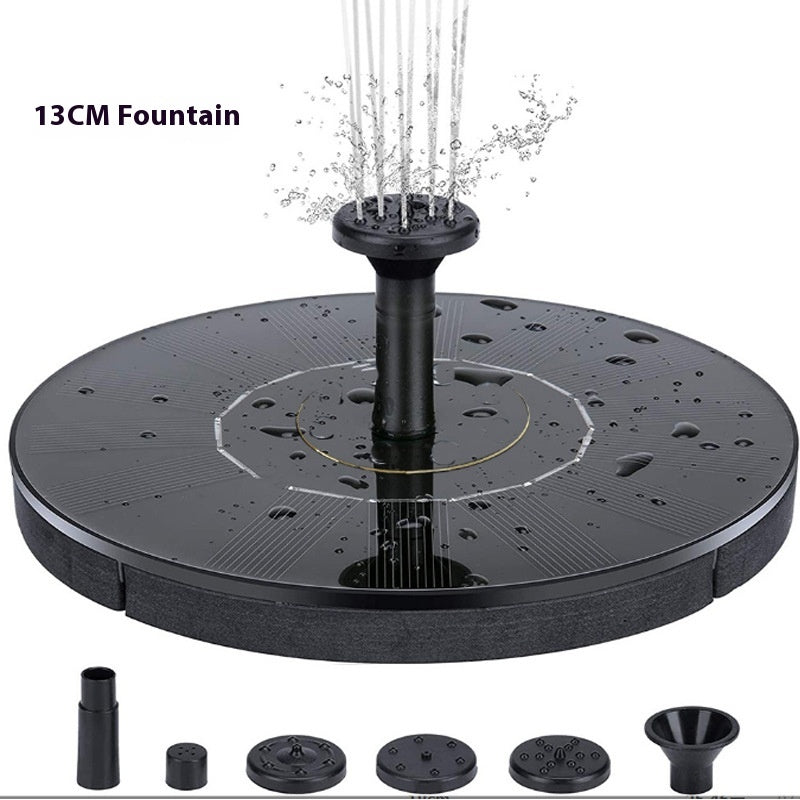 Fontaine solaire Oxygen Rockery Water Garden Baignoire pour oiseaux Fontaine flottante