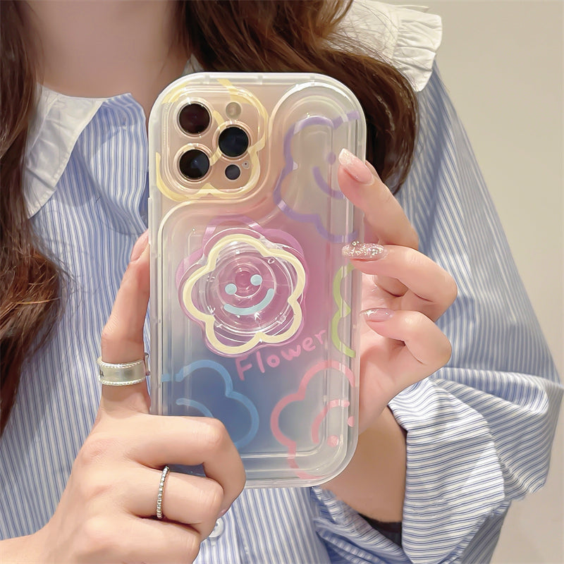 Halo cas de téléphone de fleur de soleil teinte de soleil
