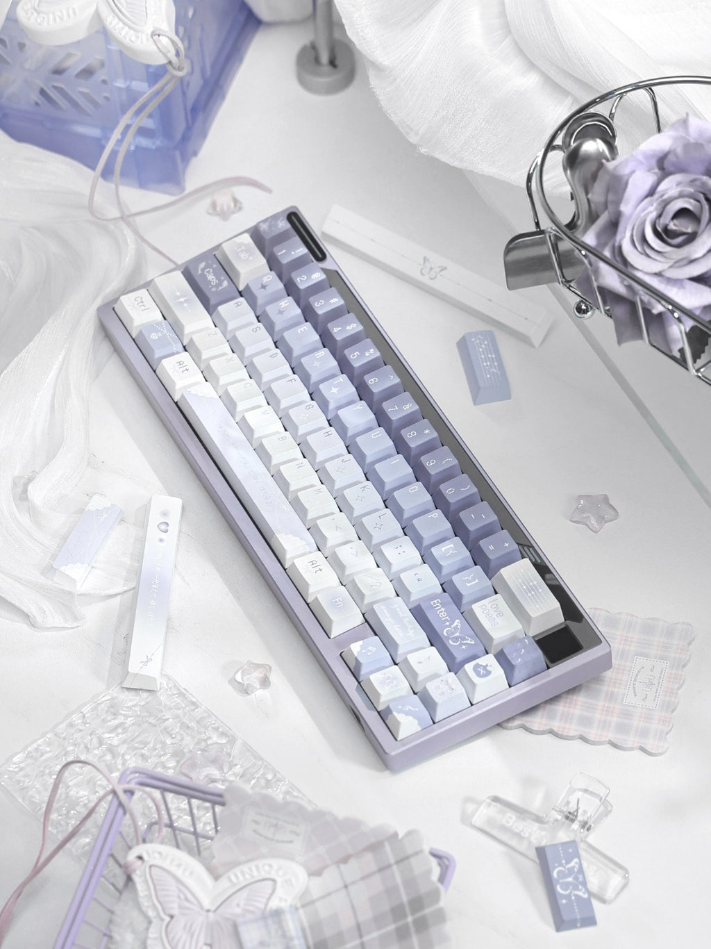 Muse Color Butterfly Whisper Keycaps Taille originale PBT