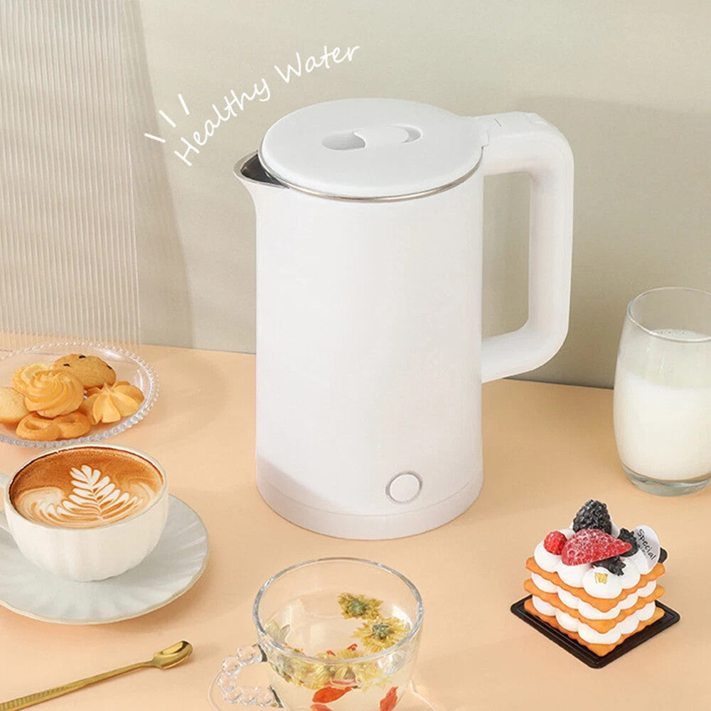 2L Bouilloire électrique 1500W acier inoxydable sans fil Protection contre la surchauffe UK
